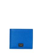 Dolce & Gabbana Logo Plaque Bi-fold Wallet - Blue