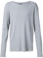 Amiri Longsleeved T-shirt, Men's, Size: Large, Grey, Cotton