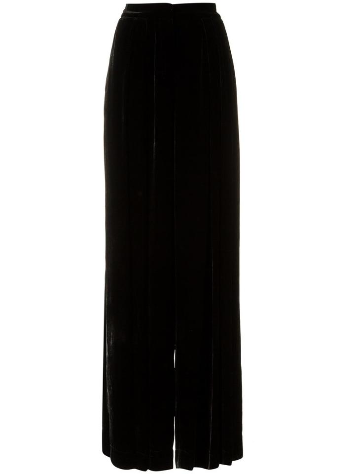 Andrea Marques - Palazzo Pants - Women - Silk/viscose - 42, Black, Silk/viscose