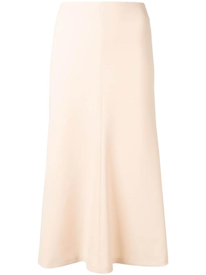 A.w.a.k.e. Mode Curved Midi Full Skirt - Neutrals