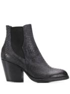 Pantanetti Snakeskin Effect Boots - Grey