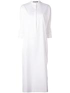Haider Ackermann - Fitted Sleeve Shirt Dress - Women - Cotton - 38, White, Cotton