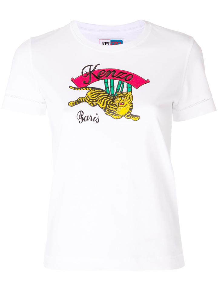Kenzo Tiger Placement Print T-shirt - White