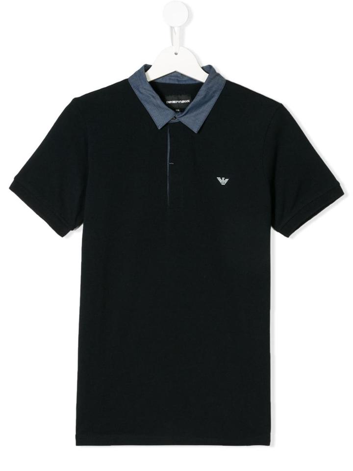 Emporio Armani Kids Polo Shirt - Blue