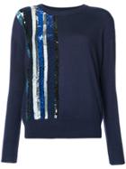 Prabal Gurung Sequin Embellished Jumper - Blue