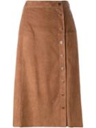 Vanessa Seward A-line Buttoned Skirt