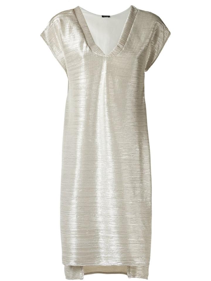Tufi Duek Metallic (grey) Dress, Women's, Size: Pp, Polyester