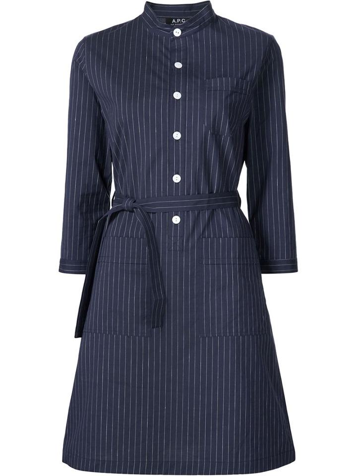A.p.c. Striped Shirt Dress