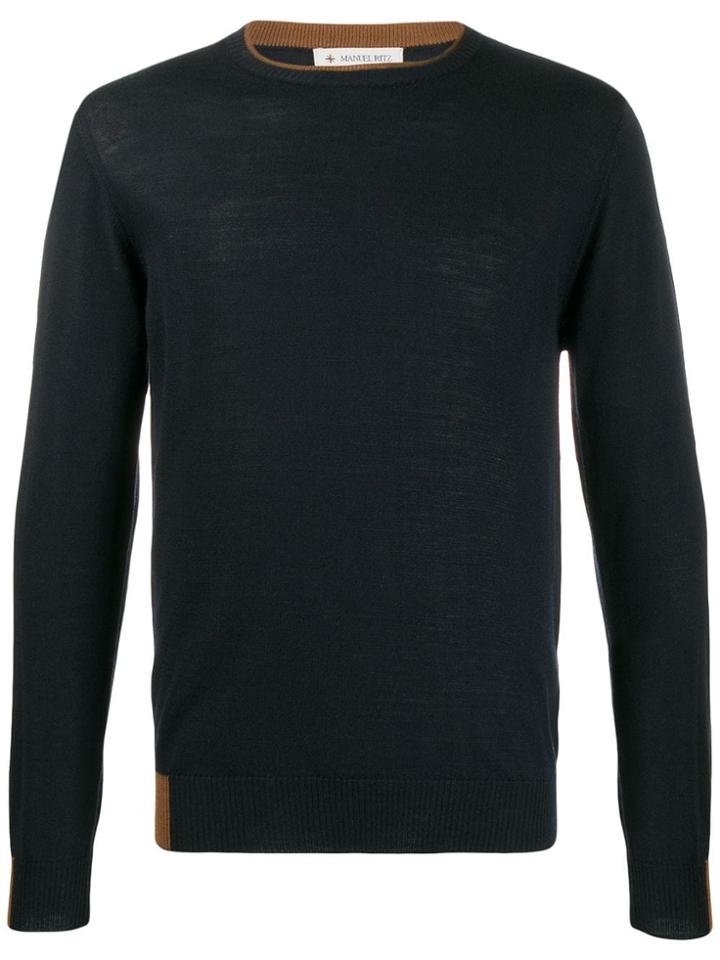 Manuel Ritz Crewneck Jumper - Blue