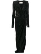 Alexandre Vauthier Plunging V-neck Dress - Black