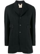 Comme Des Garçons Pre-owned 1990s Straight Buttoned Jacket - Black
