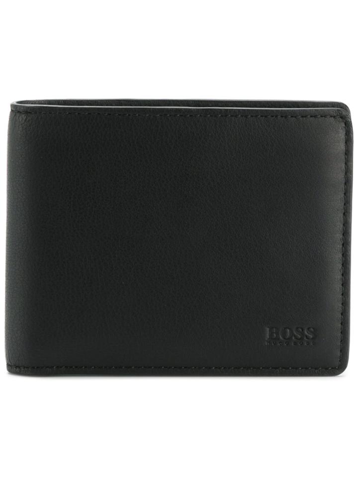Boss Hugo Boss Embossed Bi-fold Wallet - Black