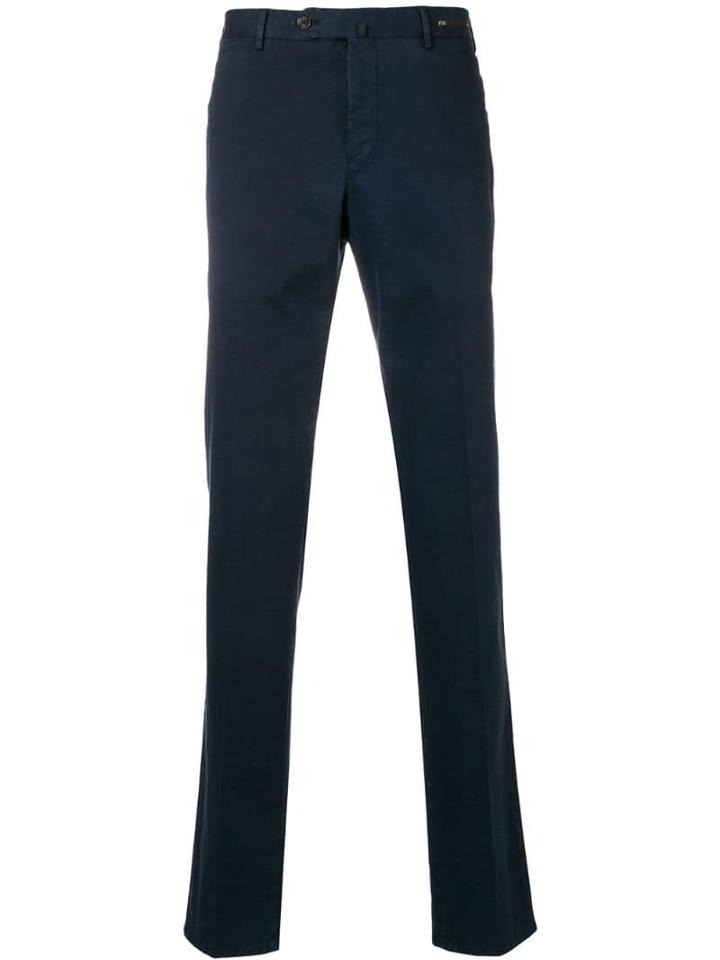 Pt01 Straight Fit Chinos - Blue