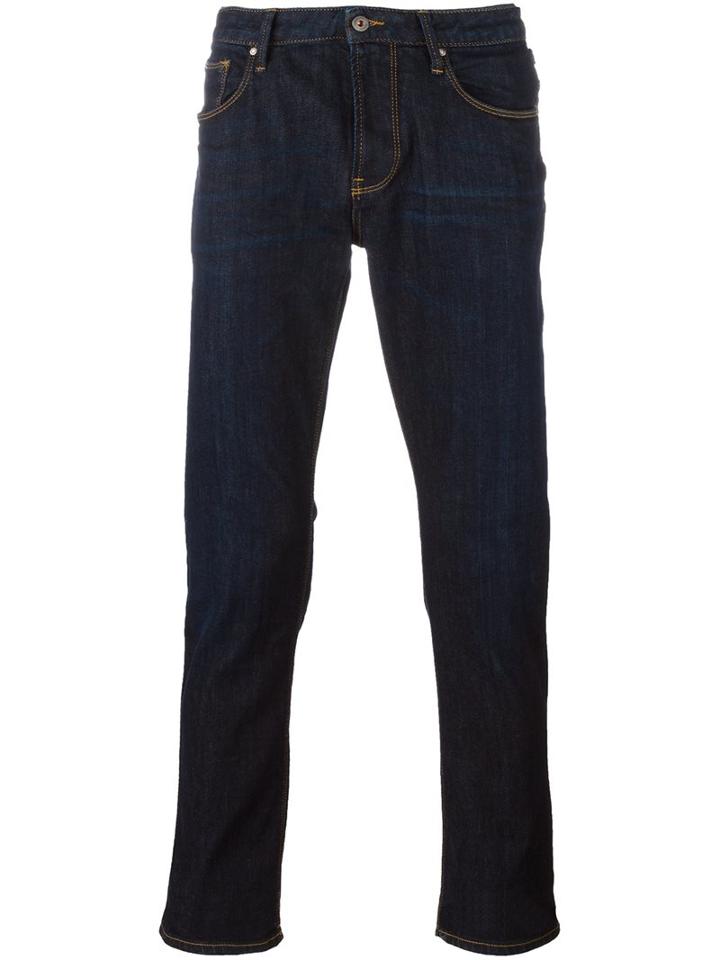 Armani Jeans Slim Fit Jeans, Men's, Size: 36, Blue, Cotton/spandex/elastane