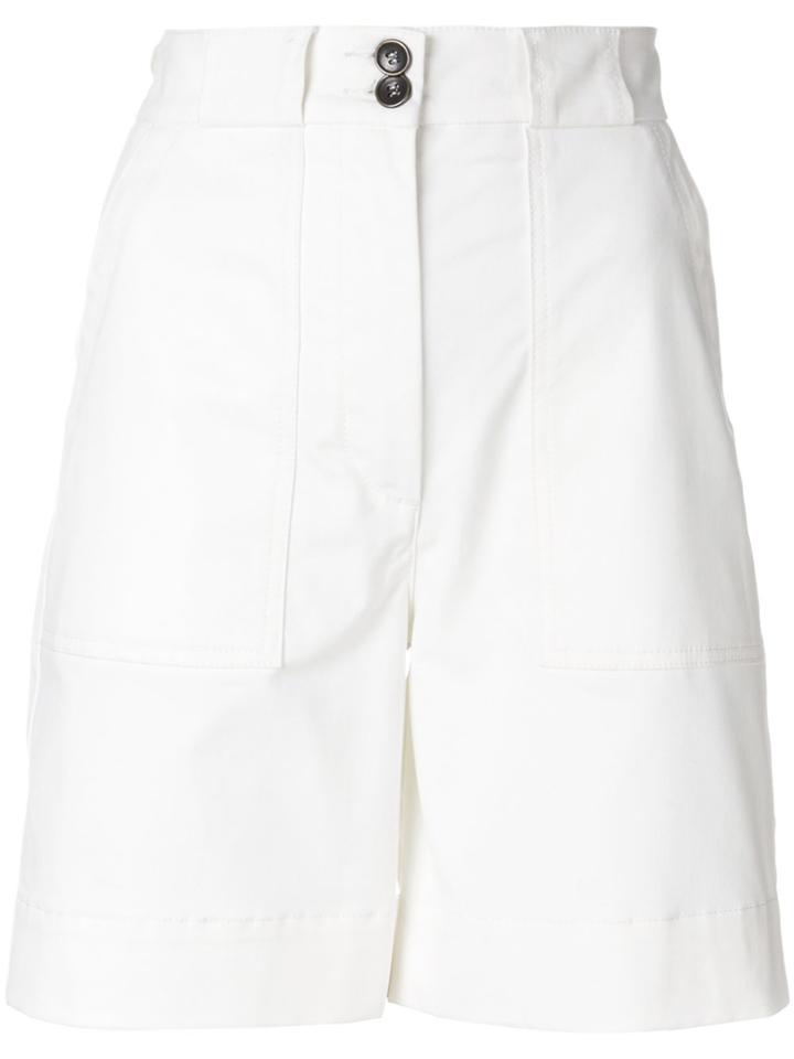 Tomas Maier Peach Cotton Short - White