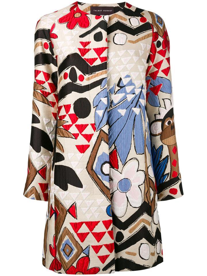 Talbot Runhof Munich Coat - Multicolour