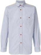 Junya Watanabe Comme Des Garçons Man Patchwork Checked Shirt - Blue