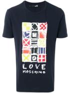 Love Moschino Tetris T-shirt - Blue