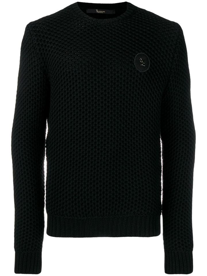 Billionaire Knit Logo Jumper - Black