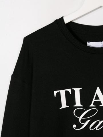 Gaelle Paris Kids Ti Amo Sweatshirt - Black