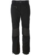 Moncler Grenoble Ribbed Panel Sporty Trousers, Women's, Size: Xl, Black, Spandex/elastane/polyimide/polyamide