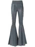 Andrea Bogosian - Leather Trousers - Women - Leather - P, Grey, Leather