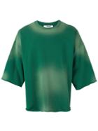 Msgm - Slouched Gradient T-shirt - Men - Cotton - S, Green, Cotton