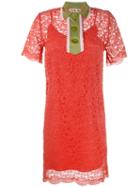 Jour/né Collared Lace Mini Dress, Women's, Size: 36, Yellow/orange, Polyamide/cotton