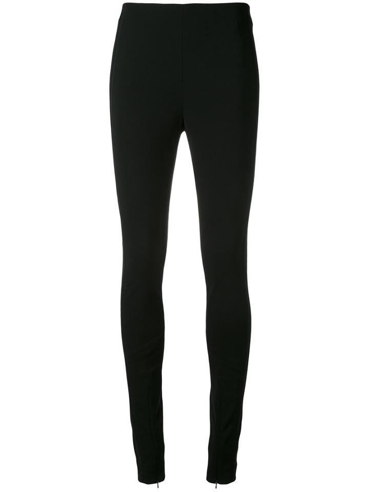 Dorothee Schumacher - Seaming Detail Leggings - Women - Polyester/triacetate - 4, Black, Polyester/triacetate