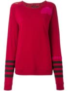 Freecity Multi Print Sweatshirt, Women's, Size: Medium, Red, Cotton