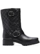 Michael Michael Kors Quilted Ankle Boots - Black