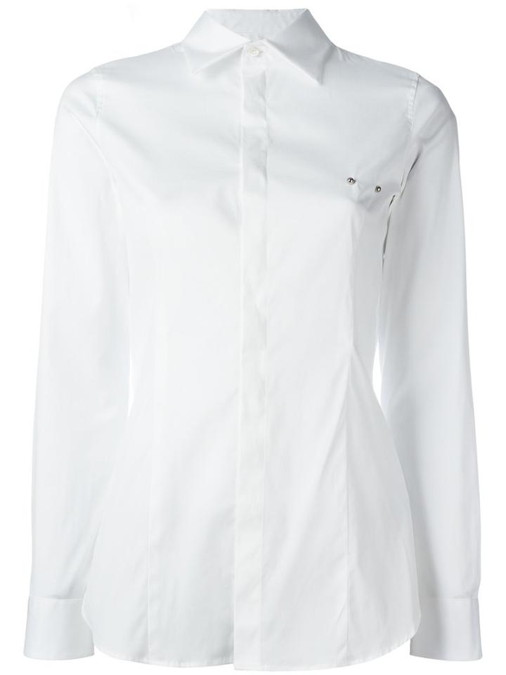 Dsquared2 Tailored Shirt, Women's, Size: 42, White, Cotton/spandex/elastane