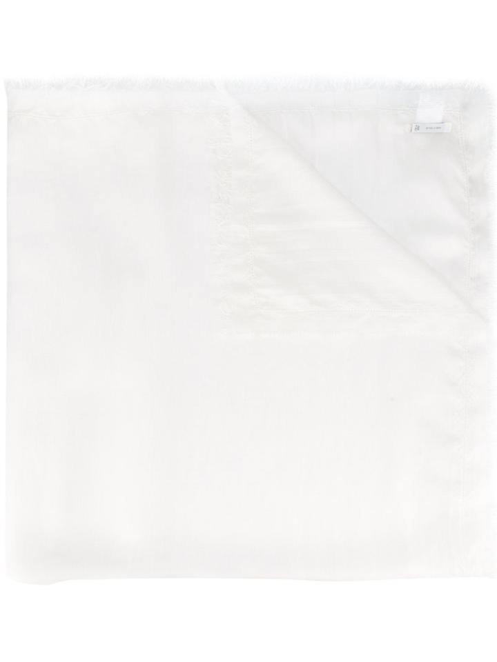 Faliero Sarti Silk Scarf, Women's, White, Silk