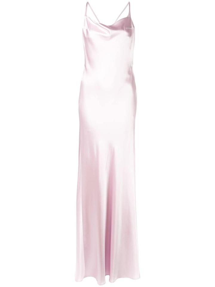 Galvan Cross Back Dress - Pink
