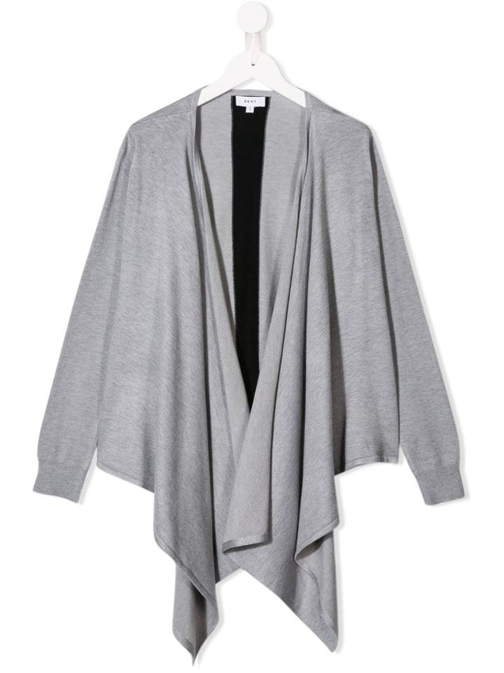 Dkny Kids Teen Choppy Hem Cardigan - Grey