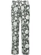 Christian Wijnants Flower Print Cropped Trousers - Green