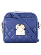 Love Moschino Quilted Shoulder Bag, Women's, Blue, Polyurethane