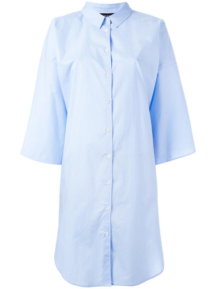 Ter Et Bantine Oversized Shirt, Women's, Size: 42, Blue, Cotton