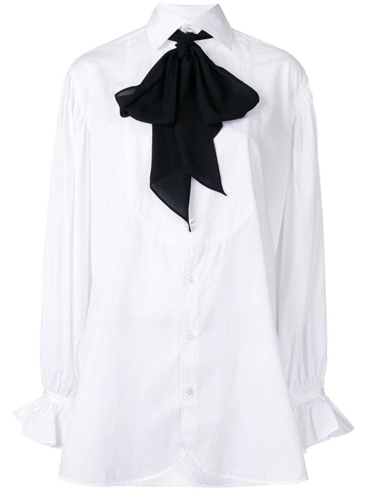 Polo Ralph Lauren Necktie Buttoned Shirt - White