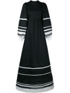Vika Gazinskaya Stripe Cotton Maxi Dress
