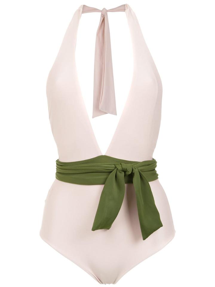 Adriana Degreas Halter Neck Swimsuit - Pink