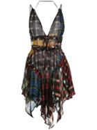 Dsquared2 Short Print Mix Dress - Multicolour