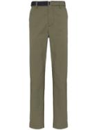 Sacai Oxford Straight-leg Trousers - Green