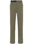 Sacai Oxford Straight-leg Trousers - Green