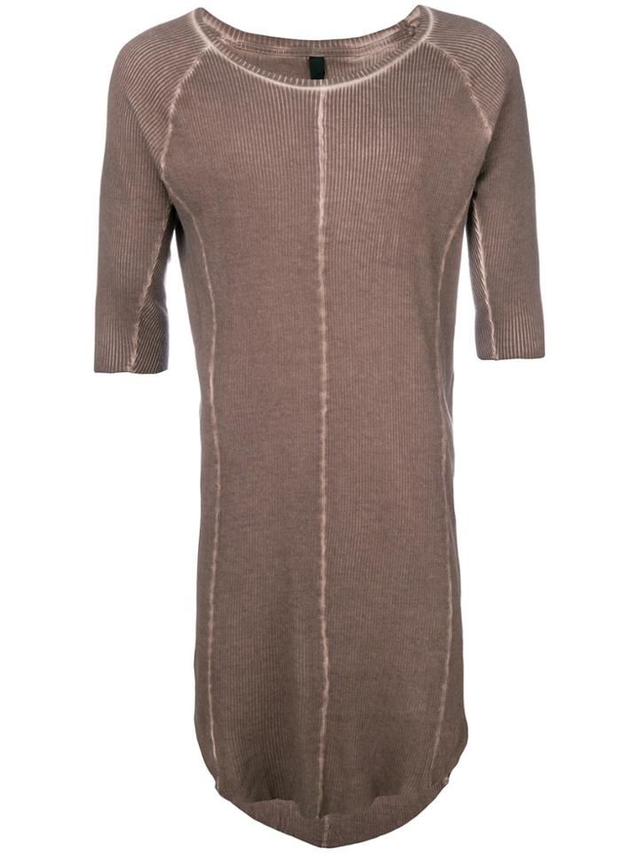 Army Of Me Long Ribbed Fitted T-shirt - Brown