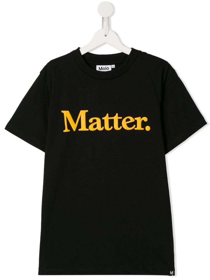 Molo Teen Matter Print T-shirt - Black