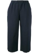 Comme Des Garçons Comme Des Garçons Cropped Trousers, Women's, Size: Small, Blue, Polyester