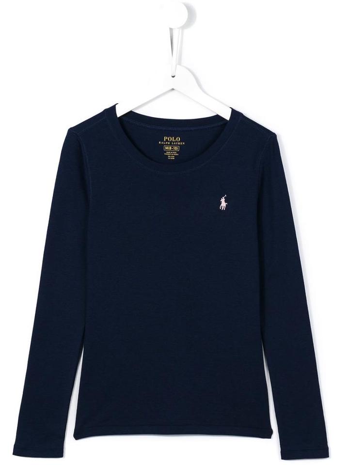 Ralph Lauren Kids Longsleeved T-shirt, Girl's, Size: 8 Yrs, Blue
