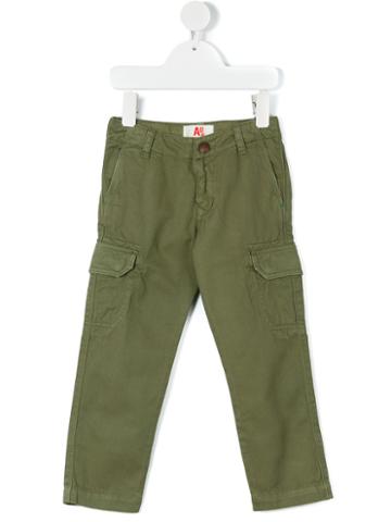 American Outfitters Kids - Cargo Trousers - Kids - Cotton - 8 Yrs, Boy's, Green