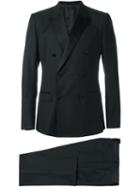 Dolce & Gabbana Three-piece Dinner Suit, Men's, Size: 52, Black, Silk/polyester/acetate/virgin Wool